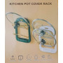 Підставка під кришки каструль на стіну Kitchen pot cover rack 8649