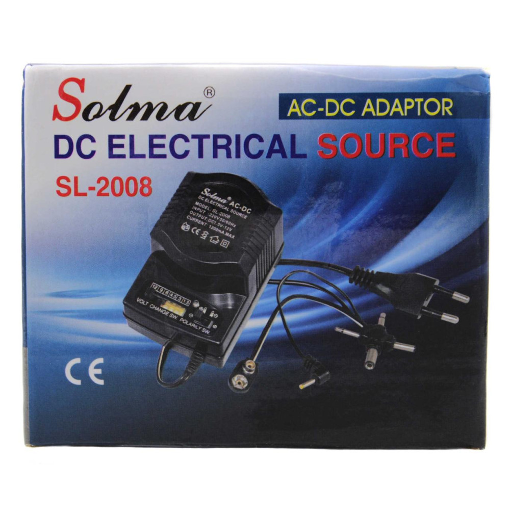 Універсальний блок живлення 2008 3V-12V 1200mA AC/DC з регулятором потужності