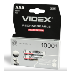 Акумулятор VIDEX HR03 AAA Ni-MH 1000mAh 1.2V 1 шт.