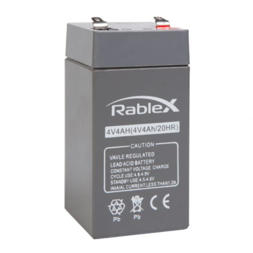 Акумуляторна батарея Rablex 4V 4.5Ah (RB445), свинцево-кислотна (SLA)