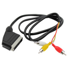 Аудіо відео кабель SCART- 3 Тюльпан