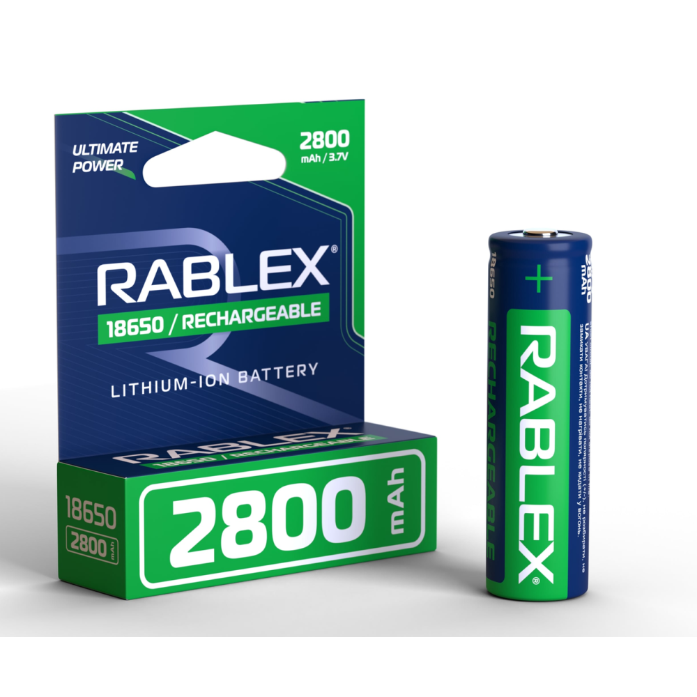 Акумулятор Rablex 18650 Li-ion 2800mAh Li-ION 3.7v