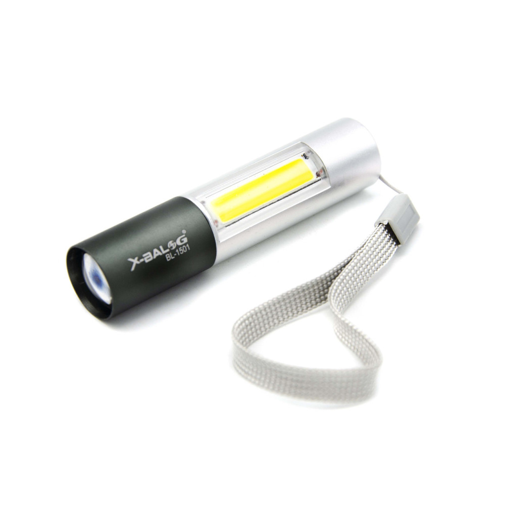 Ручний ліхтар Police BL-1501, ЗУ microUSB, Zoom, XPE+COB