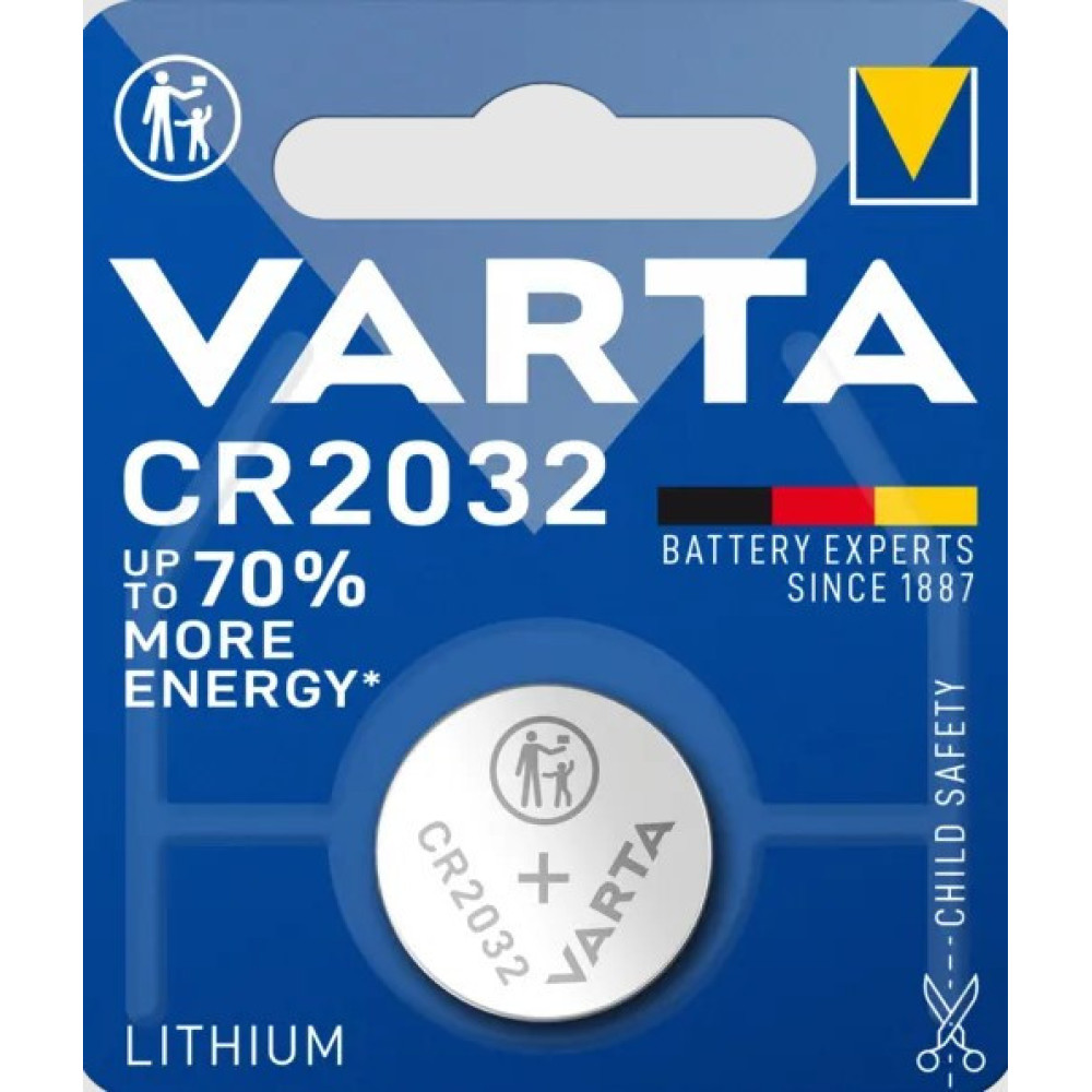 Батарейки-Таблетки Varta CR2032 блістер - 1шт