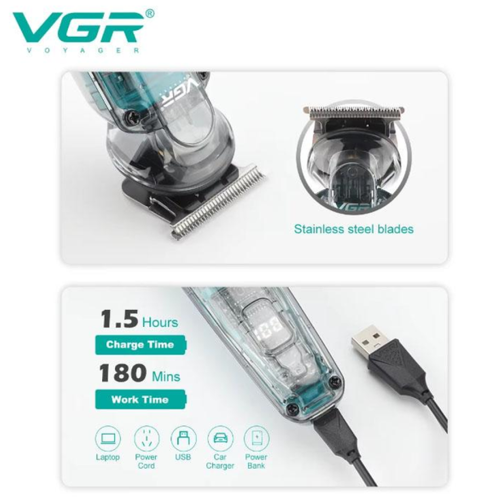 Триммер для бороди та вусів VGR V-949