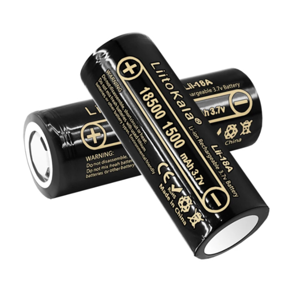 Акумулятор LiitoKala 18500, Lii-18A, 1500mAh