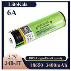 Акумулятор LiitoKala 18650, NCR 34B-JT, 3400mAh