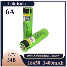 Акумулятор LiitoKala 18650, NCR 34B, 3400mAh (без носика)