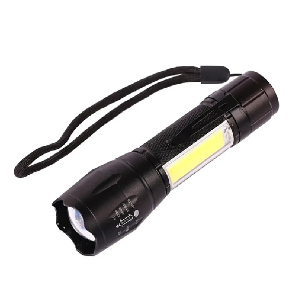 Ручний ліхтар Police W601, Li-Ion акум., ЗУ microUSB, зум, червоне і біле світло