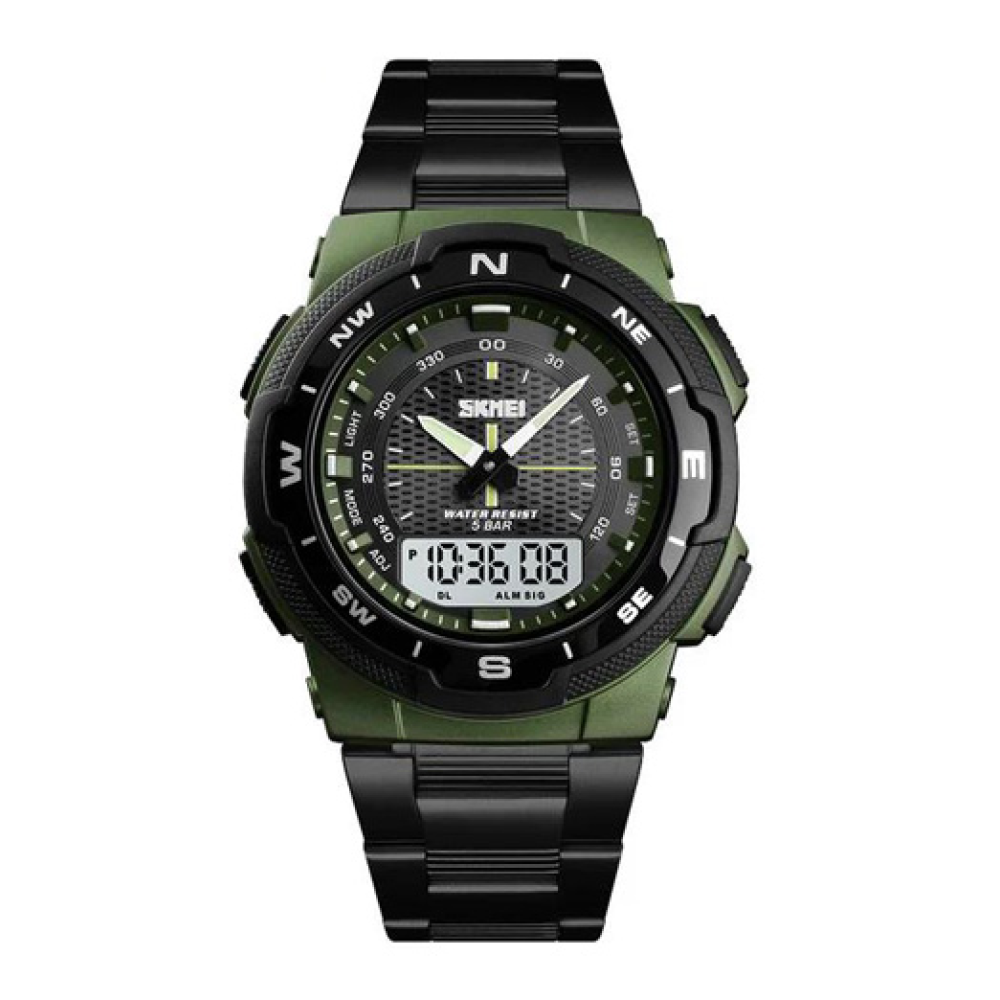 Годинники наручні SKMEI 1370AG, ARMY GREEN, 10242