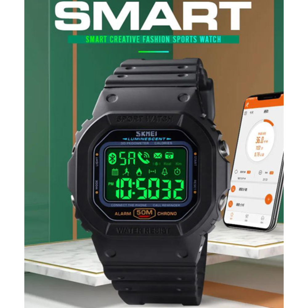 Годинники наручні SKMEI 1629BK, BLACK, Смарт-годинник, 10259