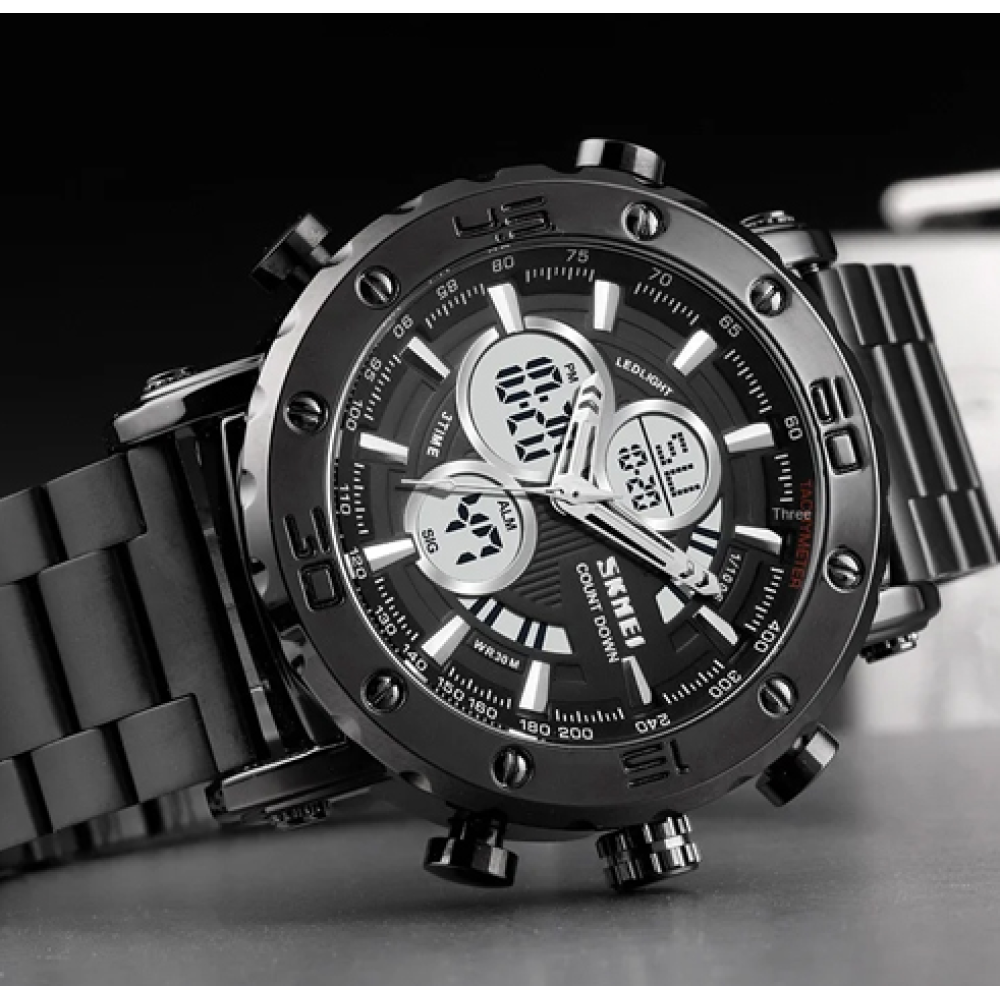 Годинники наручні SKMEI 1636BKBK, BLACK-BLACK, 10243