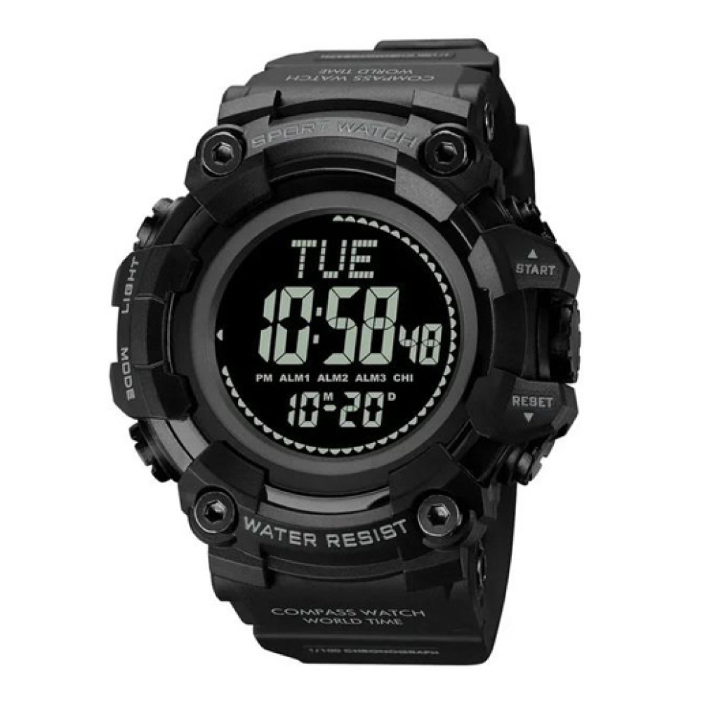 Годинники наручні SKMEI 2037BK, BLACK, Компас, 10292