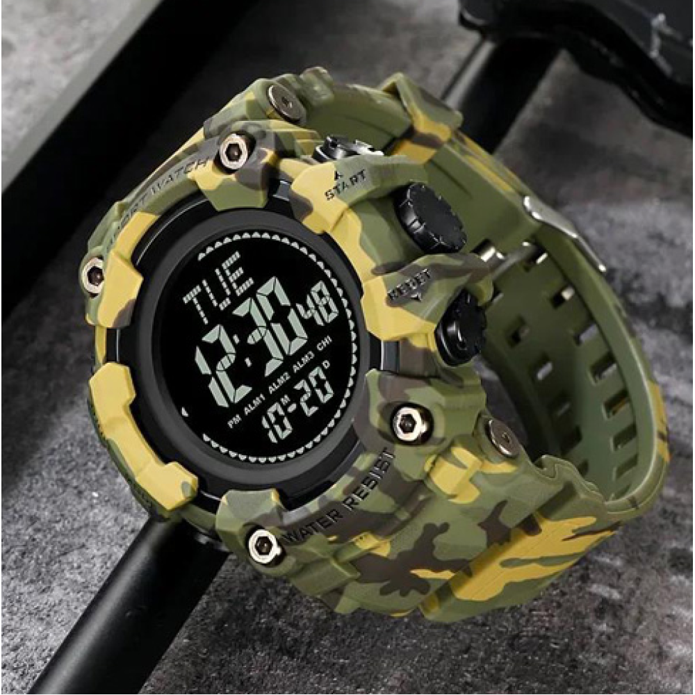 Годинники наручні SKMEI 2037CMGN, ARMY GREEN CAMO, Компас, 10293