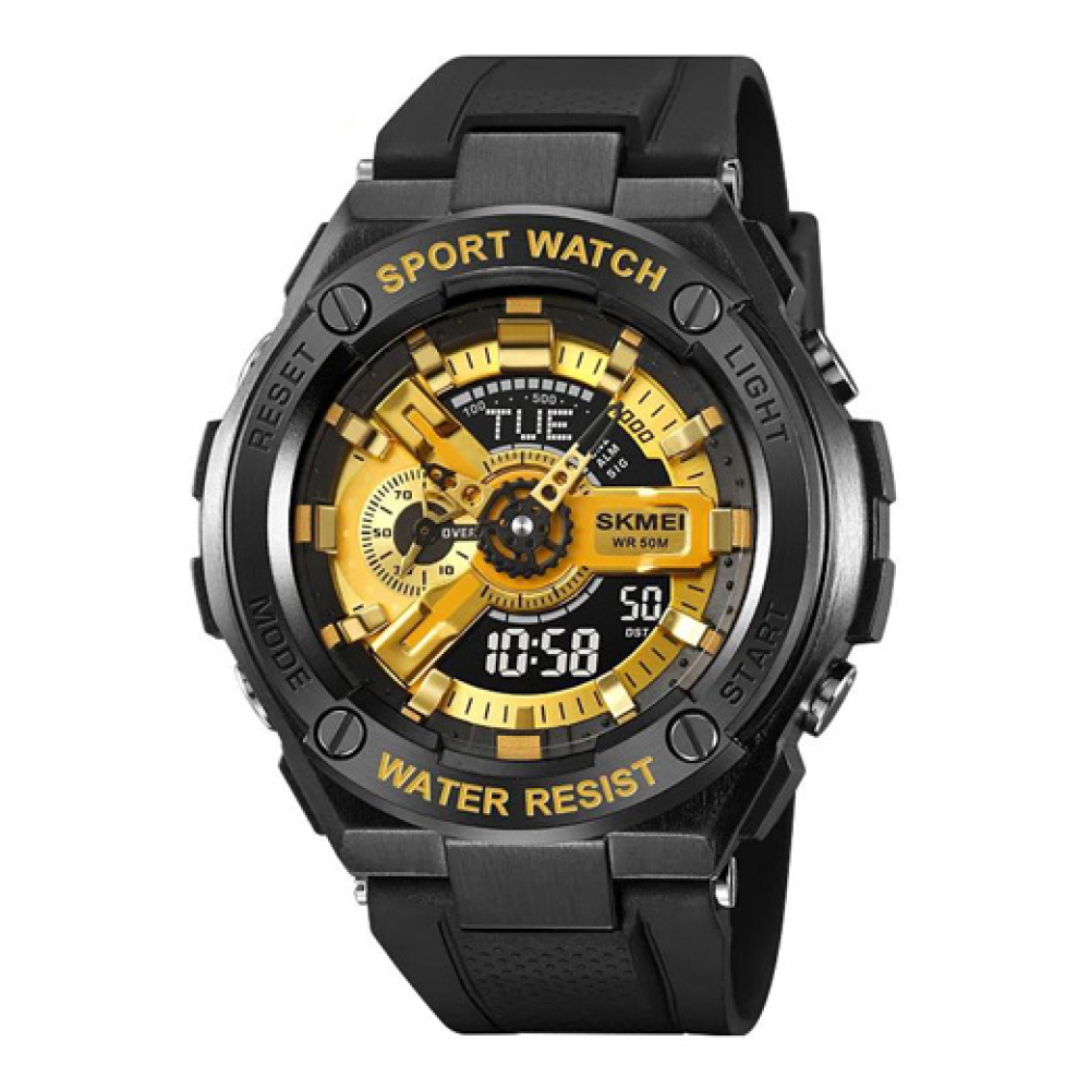 Годинники наручні SKMEI 2101BKGD, ЧОРНИЙ/ЗОЛОТИЙ, 10310