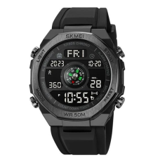 Годинники наручні SKMEI 2209BKBK, BLACK-BLACK, Компас, Педометр, 10323