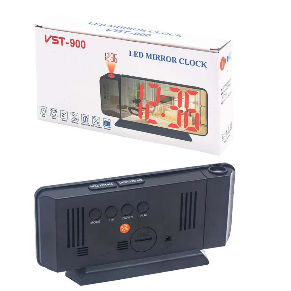 Годинники електронні проекційні VST-900-4, USB