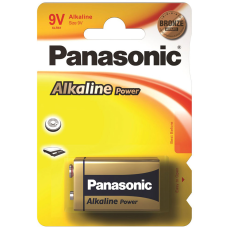 Батарейка Panasonic Крона 6F22, 9V, Алюмінієва