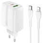 СЗУ Мережева Зарядка Hoco N11, 20W, Type-c — Lightning