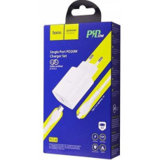 СЗУ Мережева Зарядка Hoco N14, 20W, Type-c — Lightning