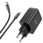 СЗУ Мережева Зарядна Пристрій Hoco N18, 65W, Type-C - Type-C