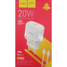 СЗУ Мережева Зарядна Устрій Hoco N24, 20W, Type-C - Type-C