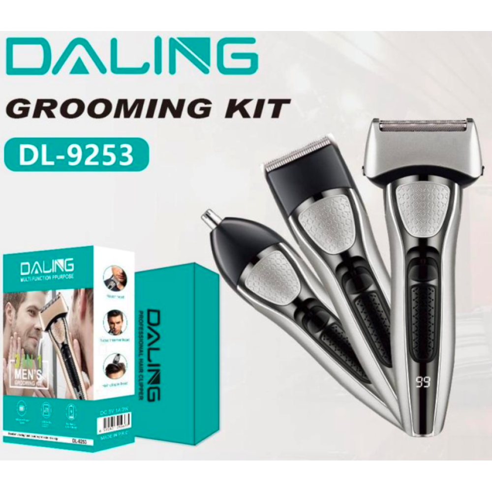 Система DALING DL-9253 3 in1 (бритва, машинка, тример)