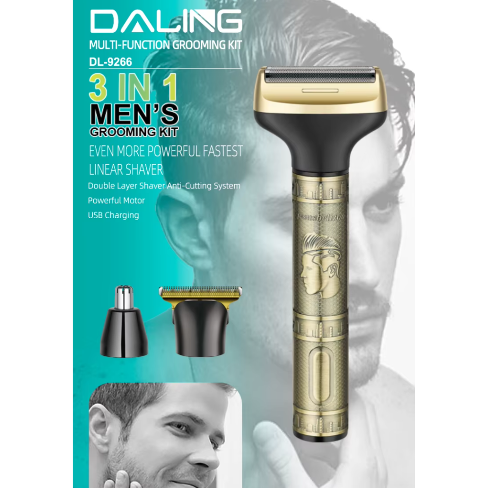 Система DALING DL-9266 3 in1 (бритва, машинка, тример)