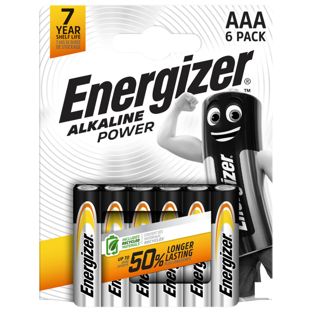 Батарейка Energizer LR3/AAA Alkaline/блістр 6 шт.