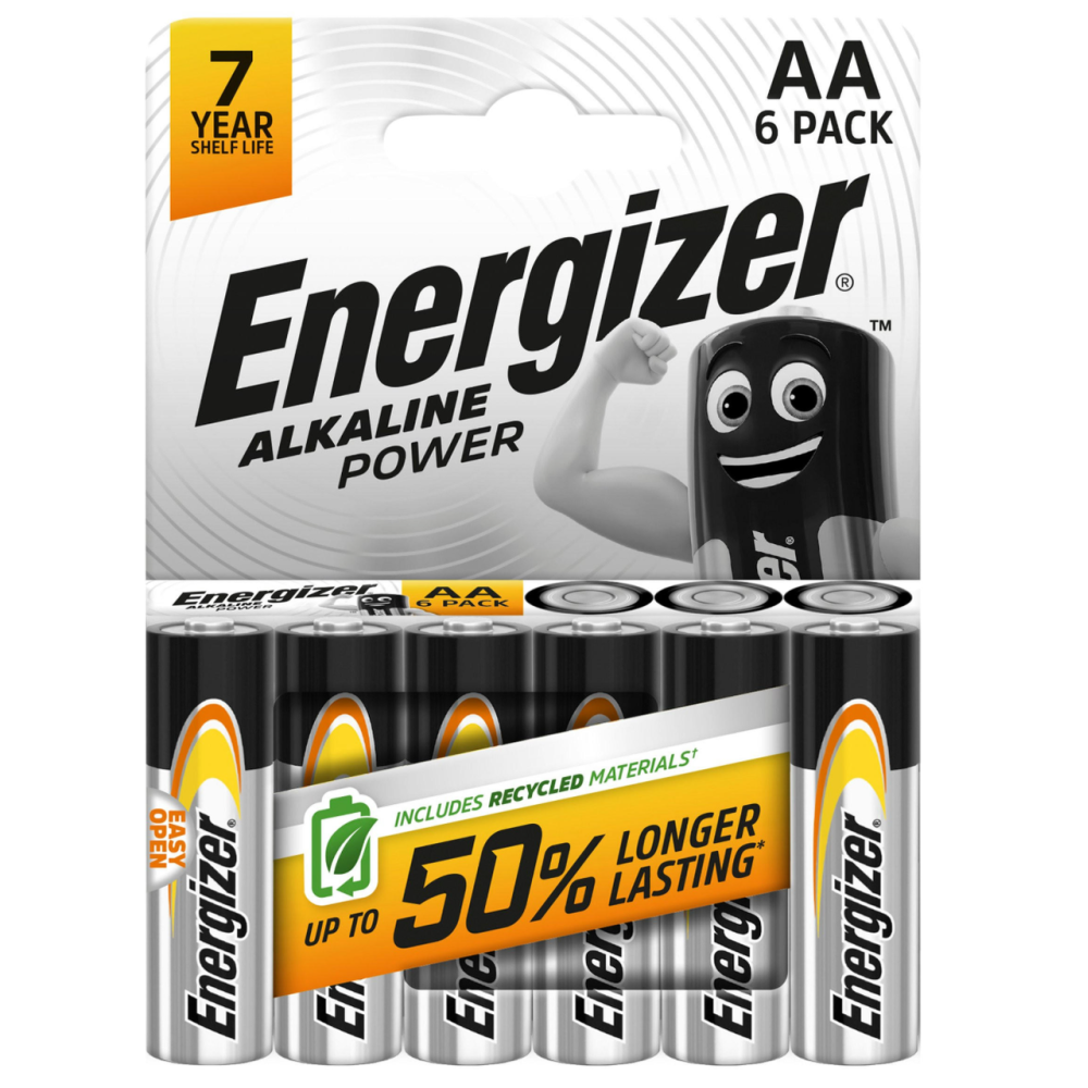 Батарейка Energizer LR6/AA Alkaline/блістр 6 шт.