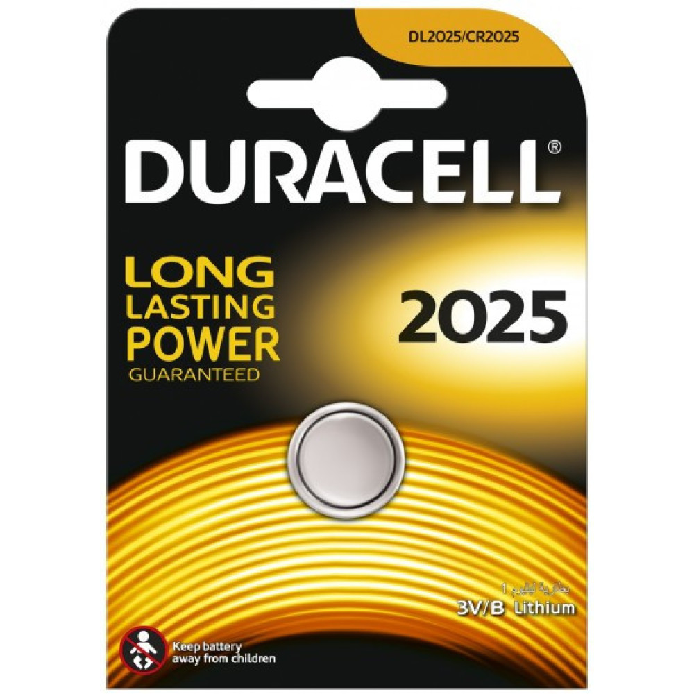 Батарейки-таблетки Duracell CR2025 / 3V блістер 2 шт.