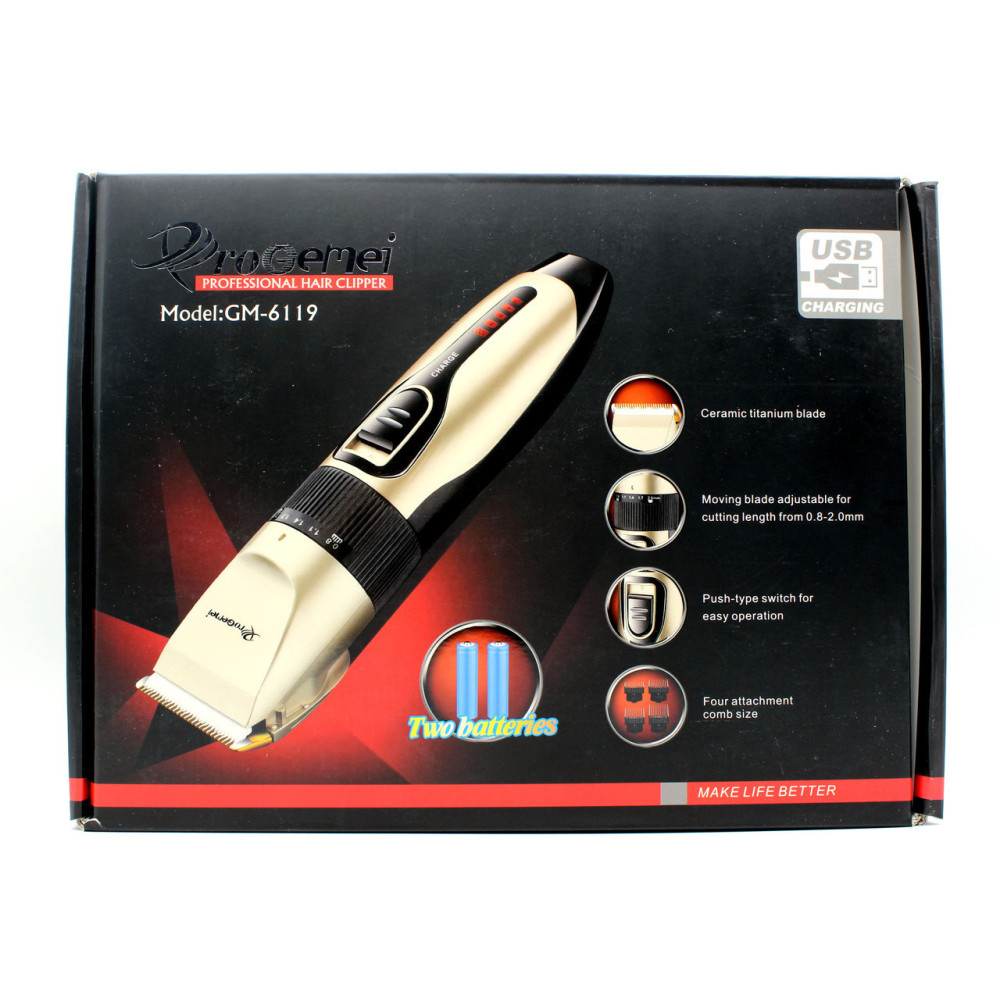 Машинка для стрижки ProGemei GM-6119 (кераміка)