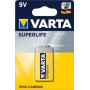 Батарейка Varta Superlife Крона 6F22/ 9V / соляна / БЛИСТЕР Батарейка Varta Superlife Крона 6F22/ 9V / соляна / БЛИСТЕР
