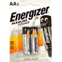 Батарейка Energizer LR6/AA Алюмінієва / блістер 4 шт Батарейка Energizer LR6/AA Алюмінієва / блістер 4 шт