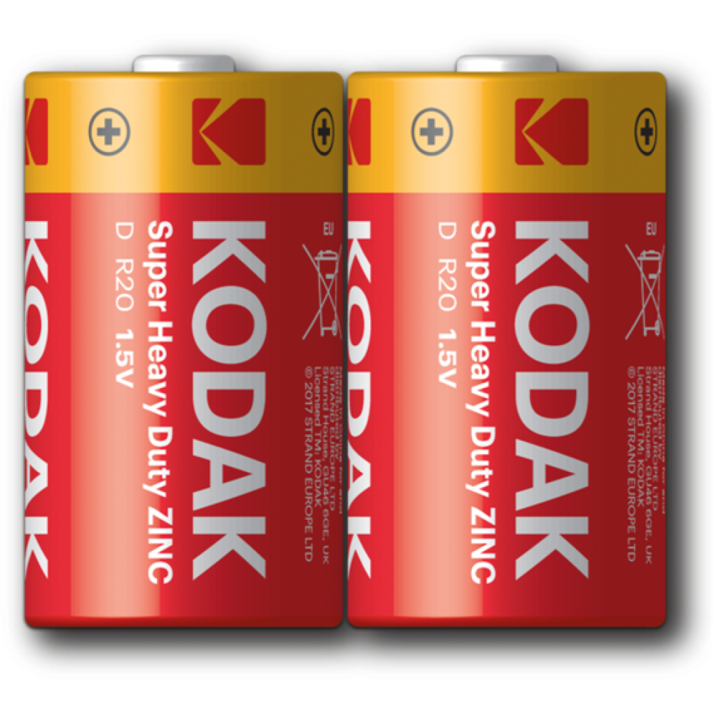 Батарейка KODAK Super Heavy Duty R20P (D) / соляна
