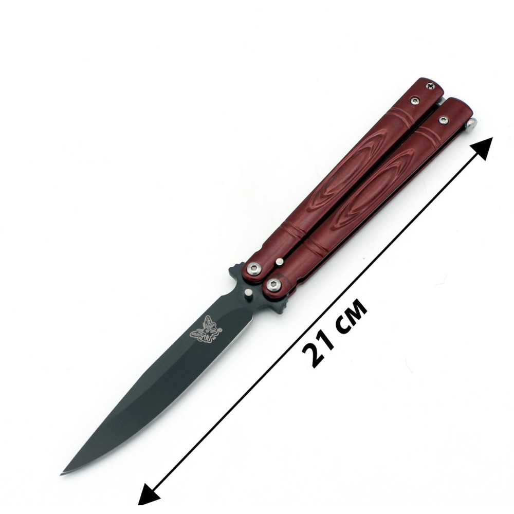Ніж метелик Benchmade червоний