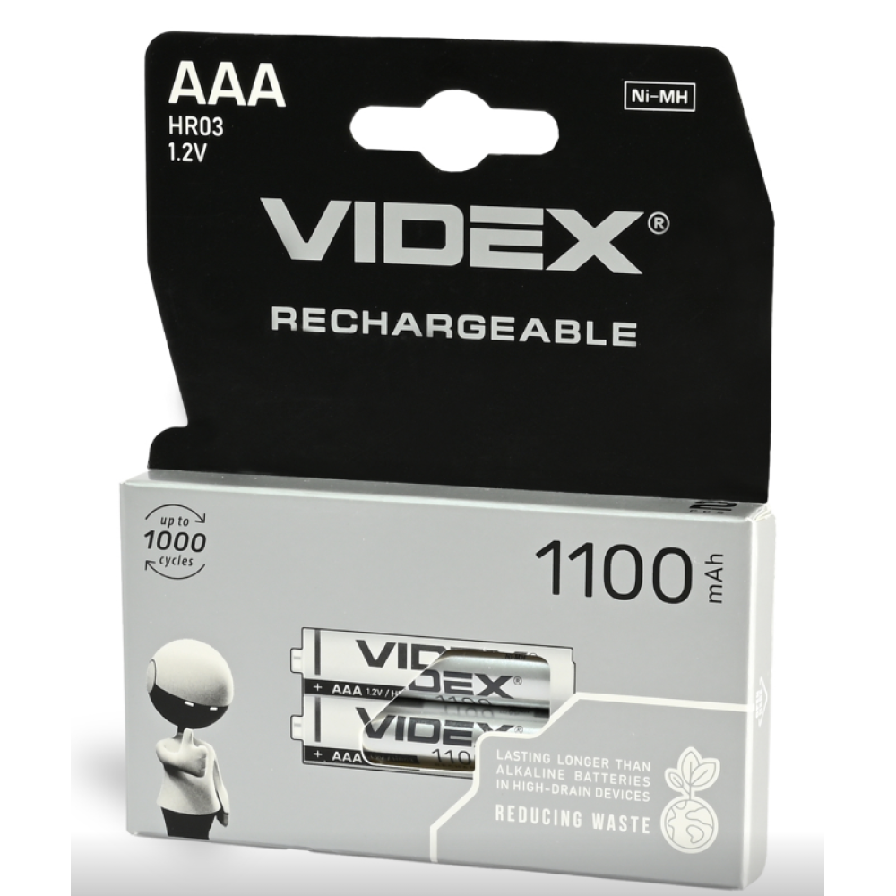 Акумулятор VIDEX HR03 AAA Ni-MH 1100mAh 1.2V 1 шт.