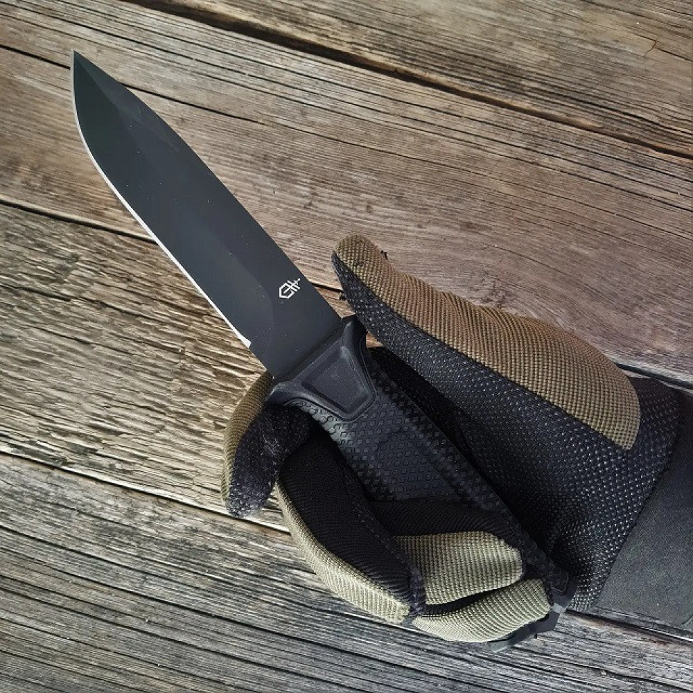 Ніж мисливський Bear Grylls Gerber ЧОРНИЙ 539-5 / 25см / 11см