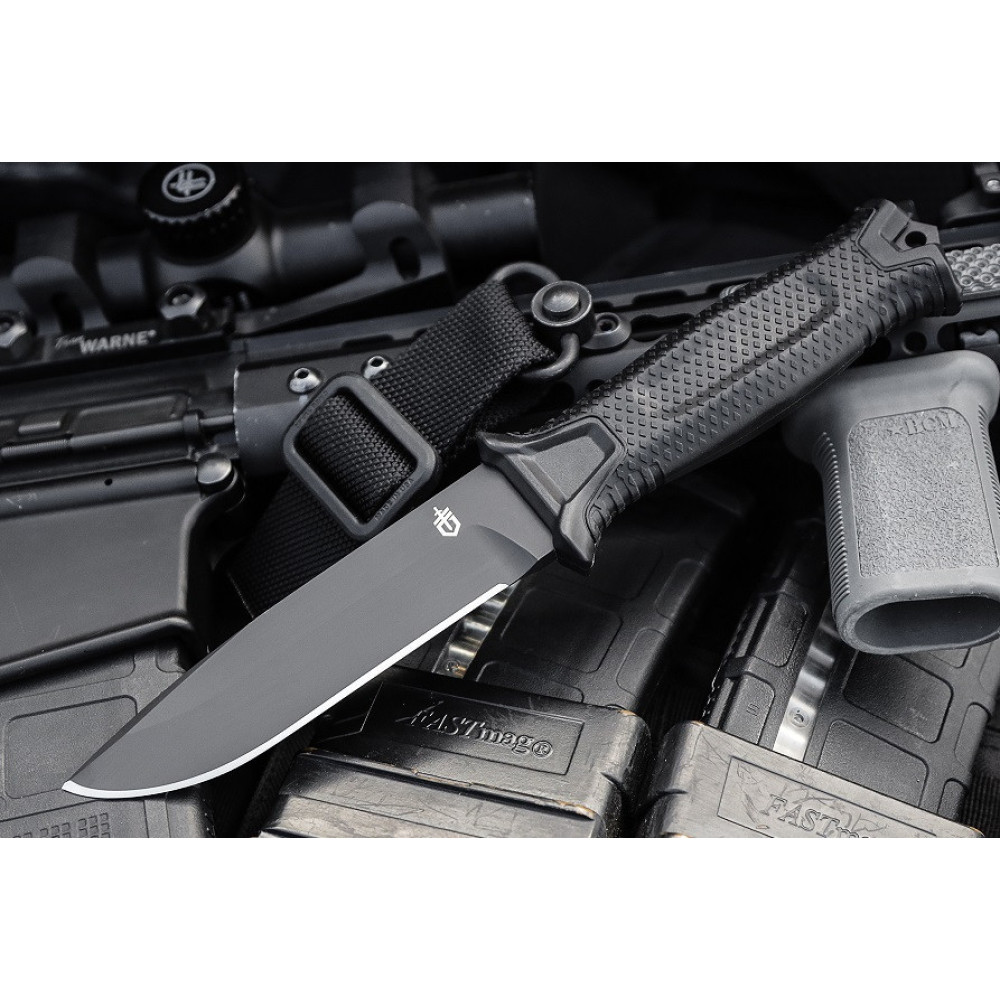 Ніж мисливський Bear Grylls Gerber ЧОРНИЙ 539-5 / 25см / 11см