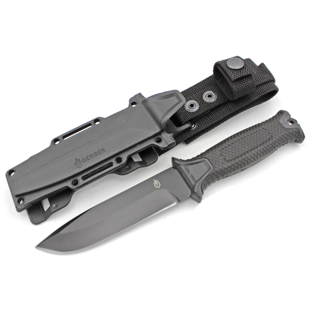 Ніж мисливський Bear Grylls Gerber ЧОРНИЙ 539-5 / 25см / 11см