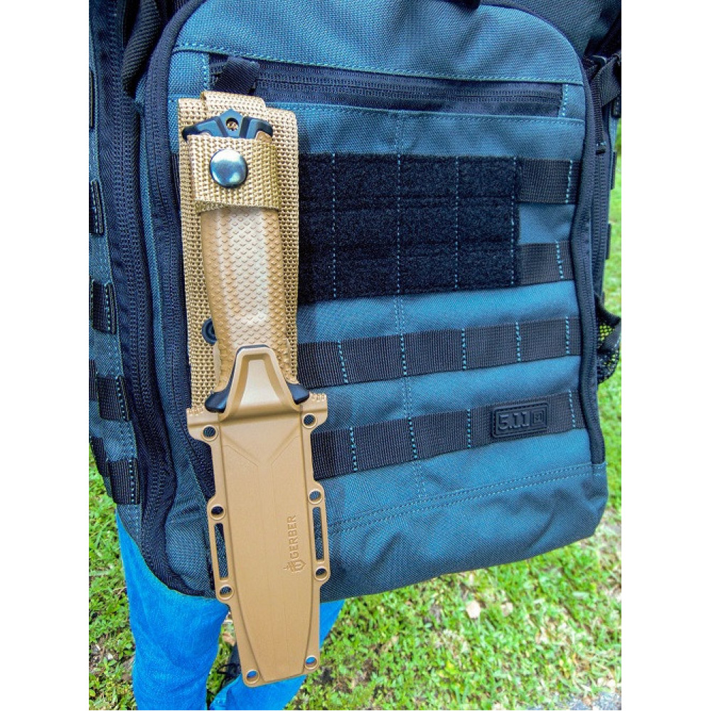 Ніж мисливський Bear Grylls Gerber КОРИЧНЕВИЙ 539-4 / 25 см / 11 см