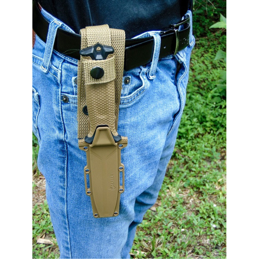 Ніж мисливський Bear Grylls Gerber КОРИЧНЕВИЙ 539-4 / 25 см / 11 см