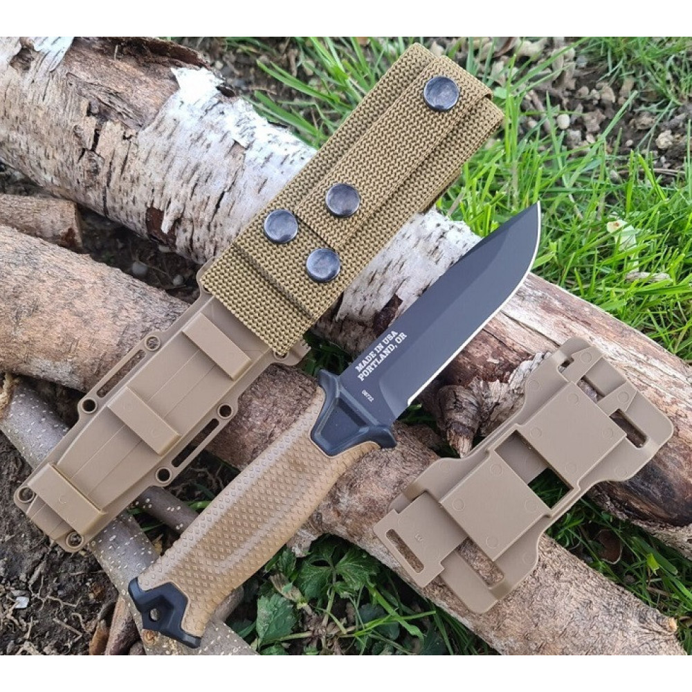 Ніж мисливський Bear Grylls Gerber КОРИЧНЕВИЙ 539-3, 25 см, 11 см