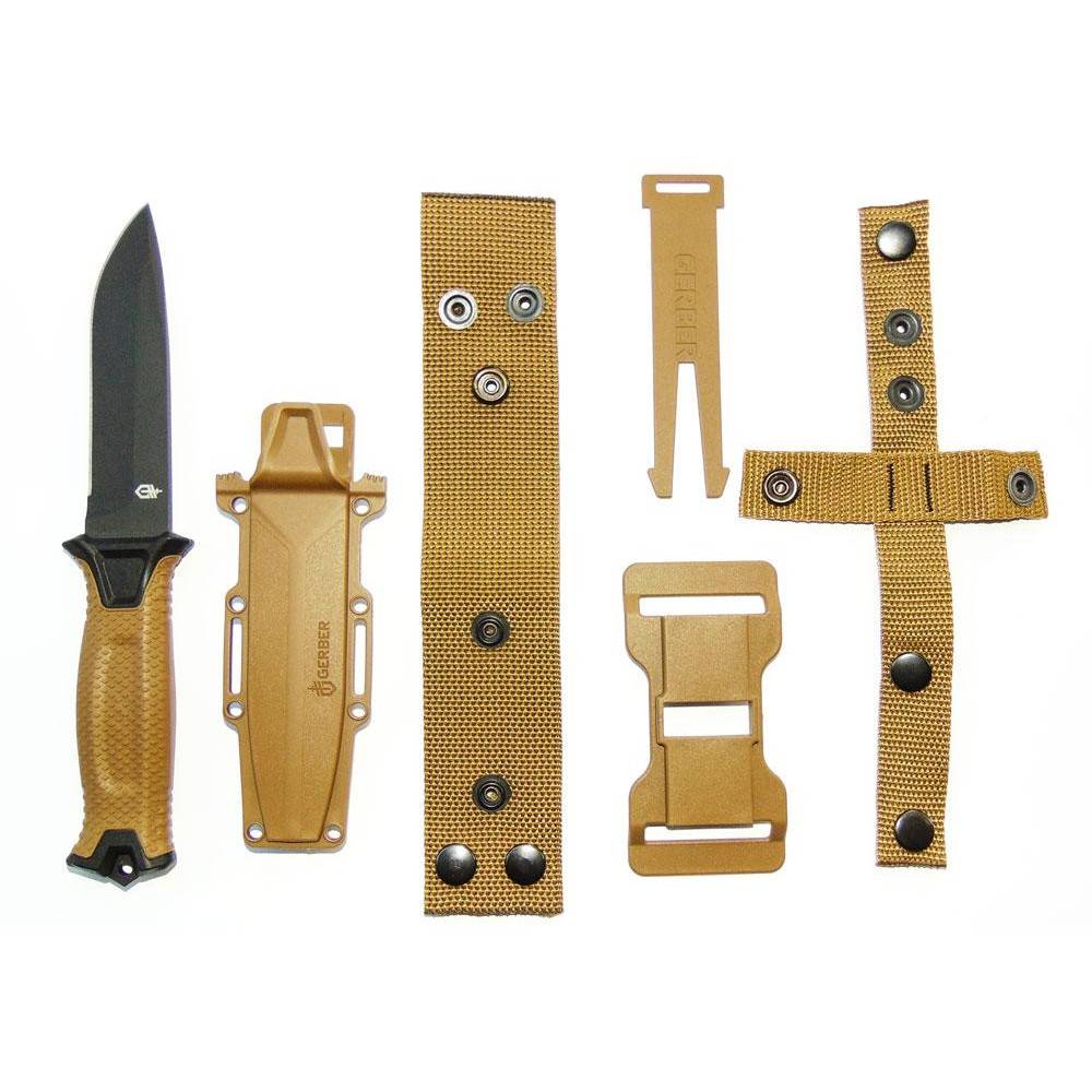 Ніж мисливський Bear Grylls Gerber КОРИЧНЕВИЙ 539-3, 25 см, 11 см