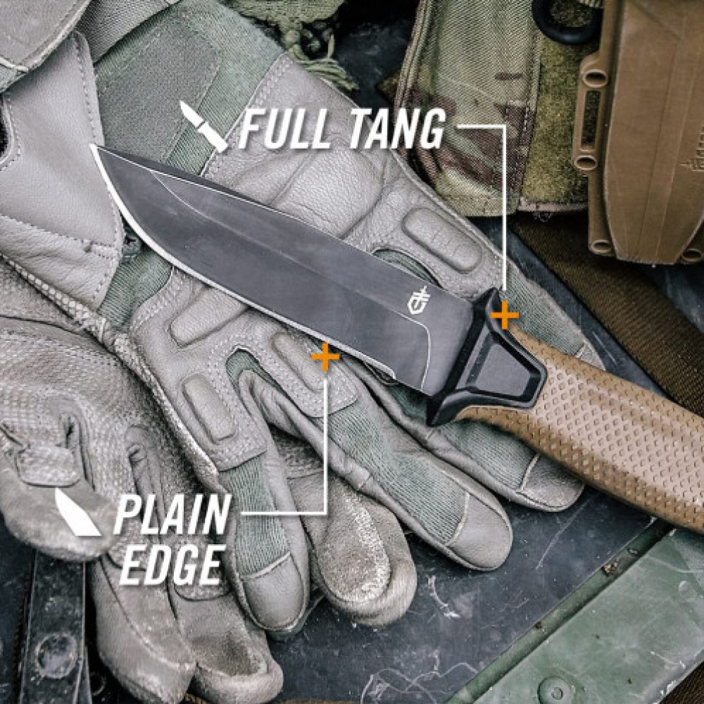 Ніж мисливський Bear Grylls Gerber КОРИЧНЕВИЙ 539-3, 25 см, 11 см