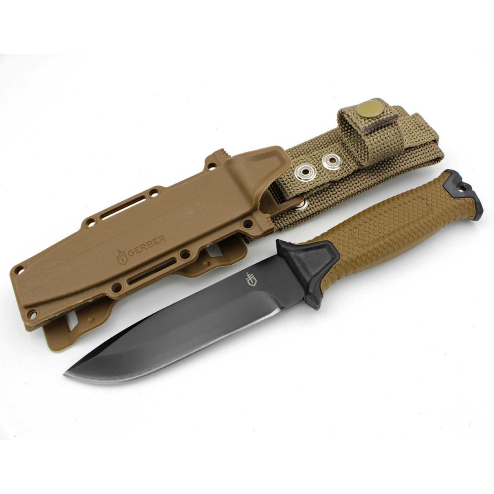 Ніж мисливський Bear Grylls Gerber КОРИЧНЕВИЙ 539-3, 25 см, 11 см