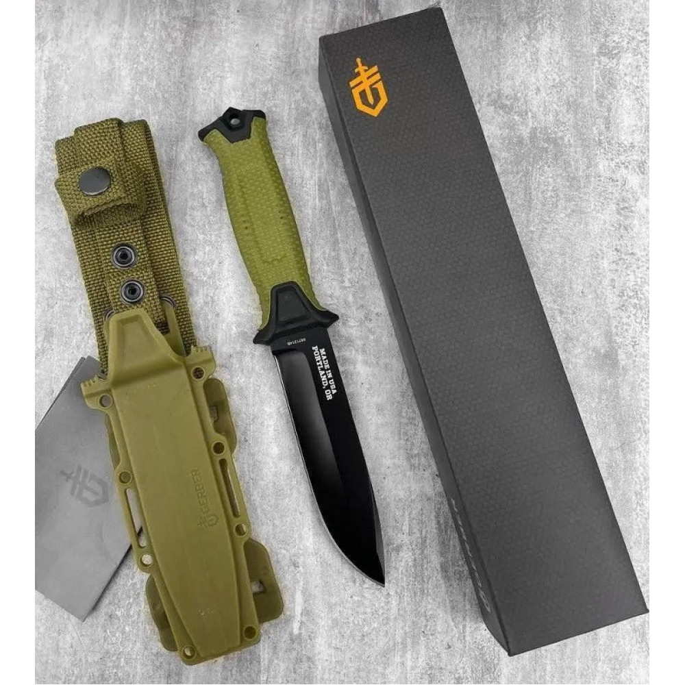 Ніж мисливський Bear Grylls Gerber ОЛИВА 539-1 / 25 см / 11 см