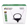 Антена Eurosky HDA-02 кімнатна з підсилювачем + підставка МВ+ДМВ Антена Eurosky HDA-02 кімнатна з підсилювачем + підставка МВ+ДМВ