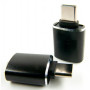 Дата кабель OTG USB 2.0 AF to USB-C black Dengos (ADP-018) Дата кабель OTG USB 2.0 AF to USB-C black Dengos (ADP-018)