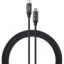 Дата кабель USB-C to USB-C 1.0m 100W E-Mark Chip Nylon Vinga (VCPCTC100BK) Дата кабель USB-C to USB-C 1.0m 100W E-Mark Chip Nylon Vinga (VCPCTC100BK)